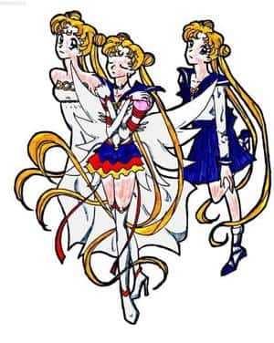 Prinzessin Serenity, Sailor Moon und Bunny Tsukino