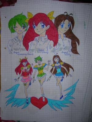 Hinagiku, Momoko und Yuri