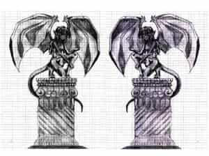 Versteinerter Gargoyle (w.)