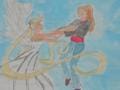 Serenity und ich ^-^ Skizze für Abschlussarbeit in Kunst