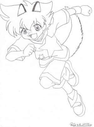 Maxi mit Hundeohren und Schweif