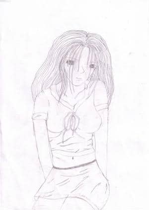 Frau trauriger Versuch 1