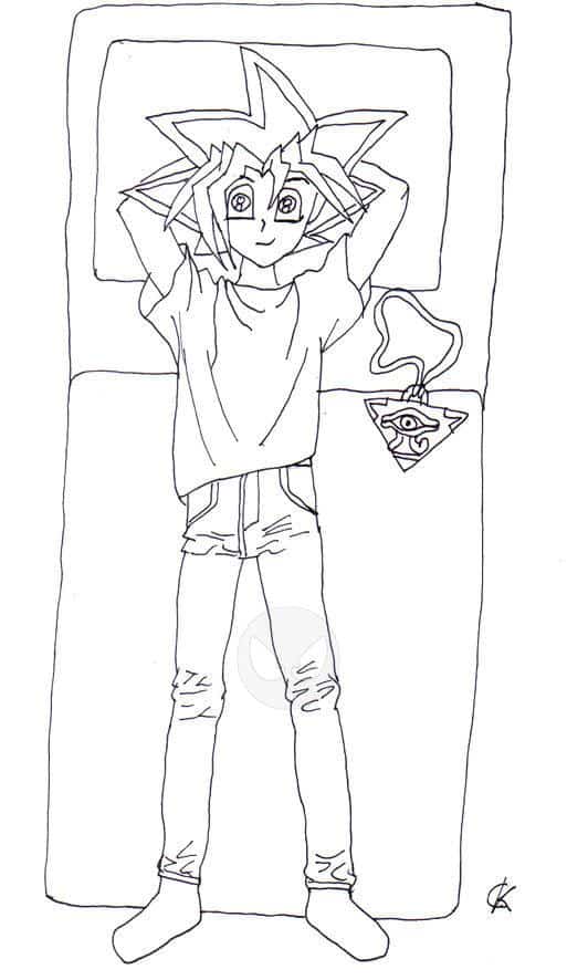 Yugi im Bett