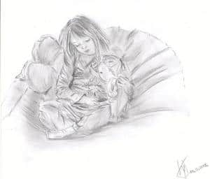 A little girl-is she sad?