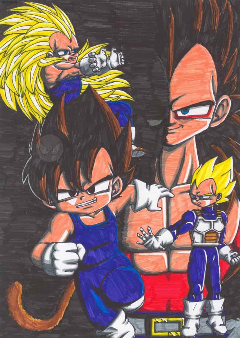 Vegetas SuperSaiyajin-Stufen