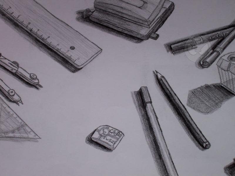 Bürosachen Collage xD