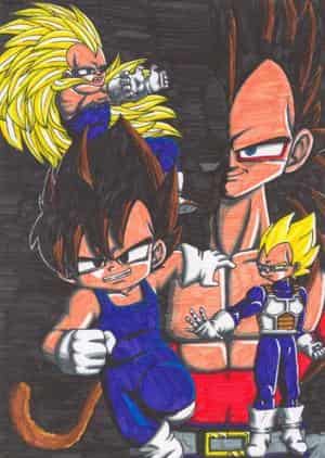 Vegetas SuperSaiyajin-Stufen