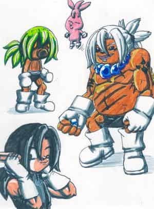 Son-Gotan als Deku und als Gorone