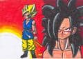 Goku als einfacher und 4facher Ssj