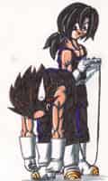 Bent over, Vegeta
