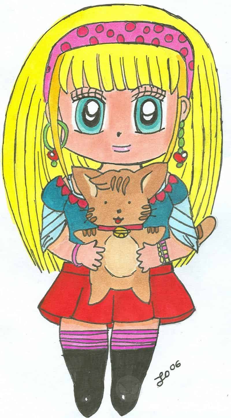 Crazy girl mit Katze^^