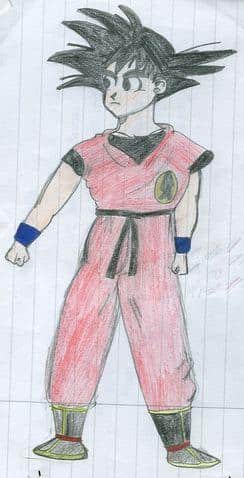 Kinderzeichnung von Son-Goku