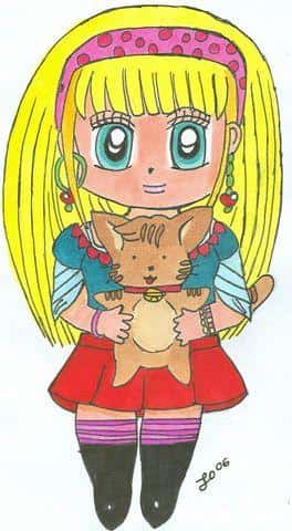 Crazy girl mit Katze^^