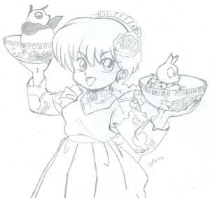 Die Herrschaften wünschen? Panda oder P-chan???