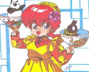 Die Herrschaften wünschen? Panda oder P-chan??? in Farbe^^