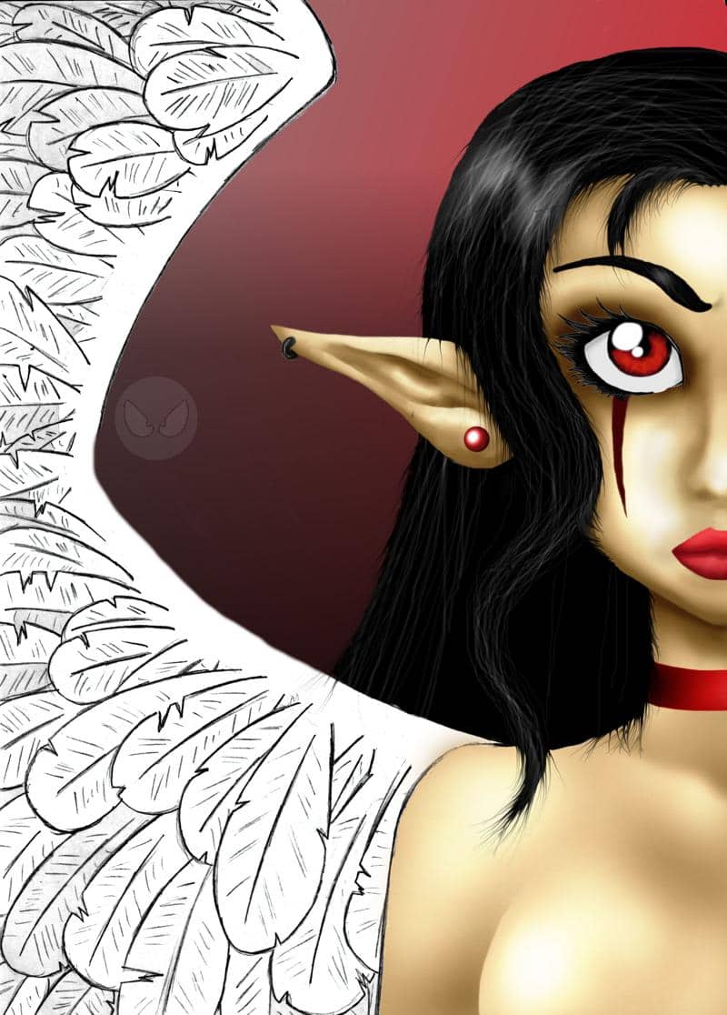 Selphielein ihr Bild fast fertig^^