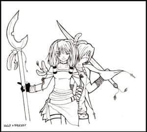 Iggy & Freddy XD Outlines