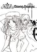 Manga Dragons Outlines