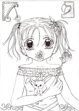 süßes Blumen-Mädchen