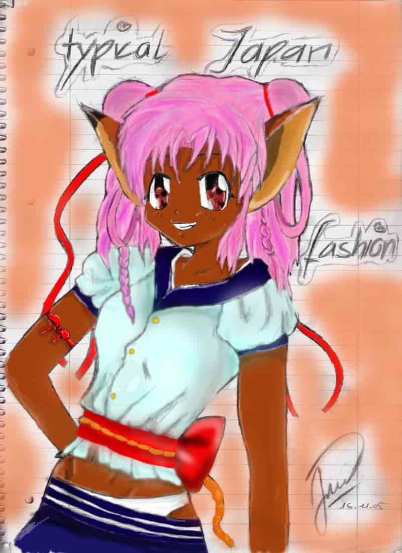 typical Japan fashion (coloured)