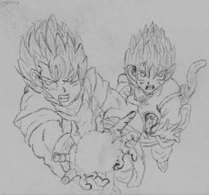 goku:attack gohan !!