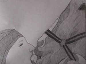 Pferd mit ´nem Apfel ..