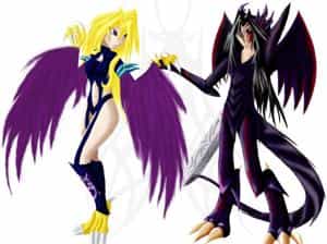 öhm ein harpien-mai-teildingens und ihre yami-rotaugen-finsternissdrachen...tusse eben