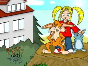 Fluffy und Fips (comicdeckblatt)