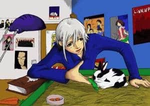 My room and a girl inside