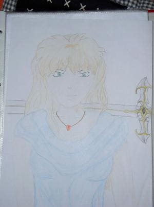 Mädchen mit Schwert