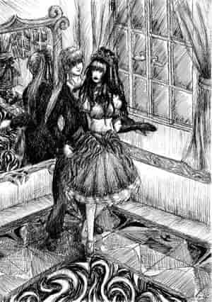 Kenshin and Tomoe shown in a bit different way