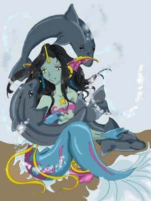 Meerjungfrau Silvana