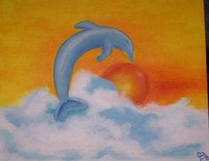 Delfin in Acryl