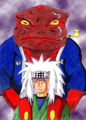Jiraiya und Gamabunta