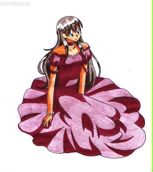 Hermine im Ballkleid