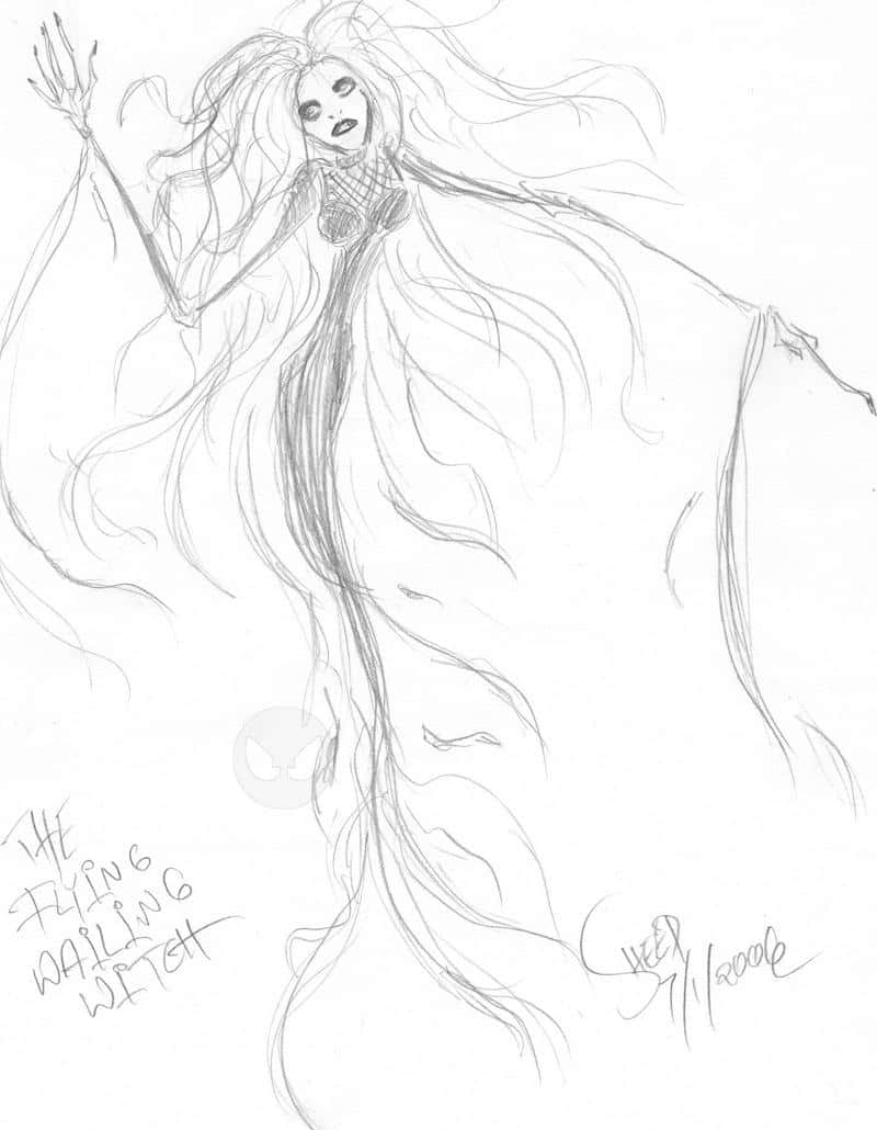 The Wailing Witch - Die Heulende Hexe (flying)