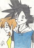 Ash und Misty &amp;gt;.&amp;lt;