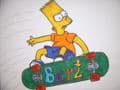 Bart mit Skateboard