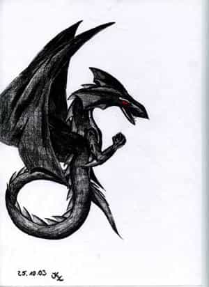 Schwarzer Drache