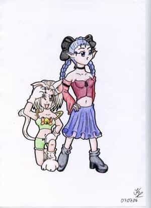 colo Fuzzle und Carmen