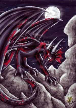 Dreekun der schwarze Feuerdrache