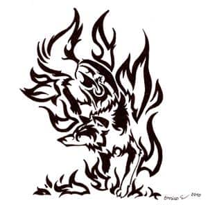 Flammenwolf
