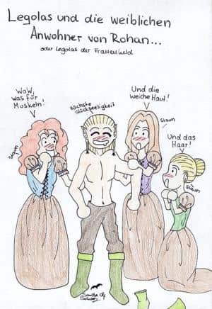 Legolas und die weiblichen Anwohner von Rohan