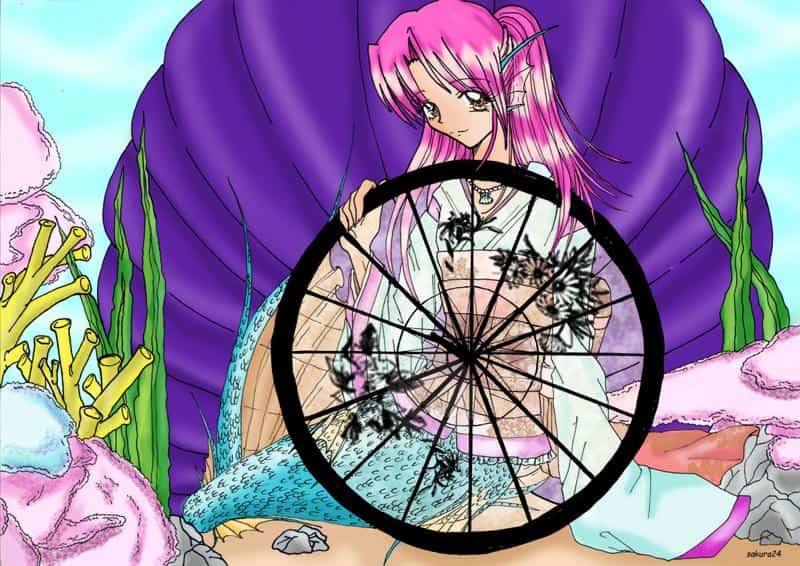 Auch Meerjungfrauen tragen Kimonos, wenn auch unter Wasser ^.^