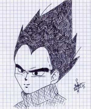 Vegeta im rolli- ohne colo