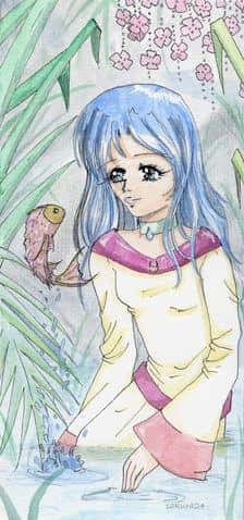 Whaterprincess wants ti talk with a fish