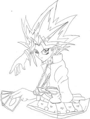 yugi on pose