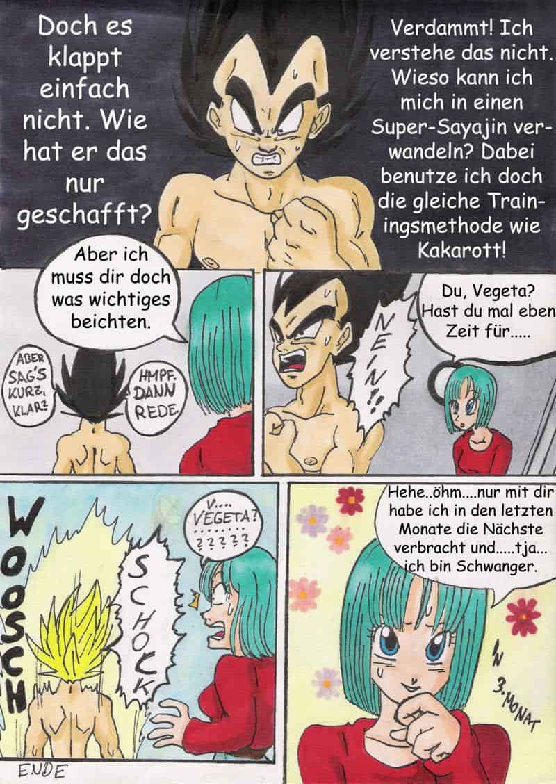 Wie Vegeta sich zum ersten Mal in einer SSJ wurde....