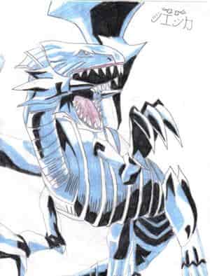 Weißer Drache mit eiskaltem Blick