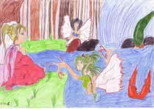 Schmetterlingsschneeflockentanz